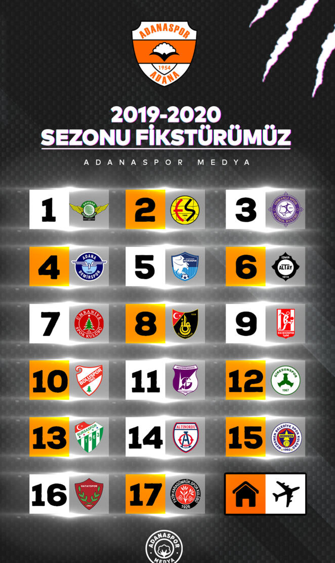19-20 Sezonu Fikstur
