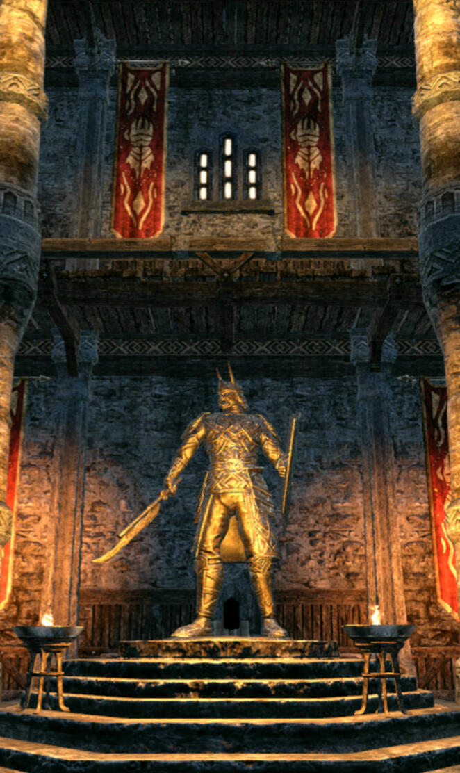 Eso Wrothgar statue 