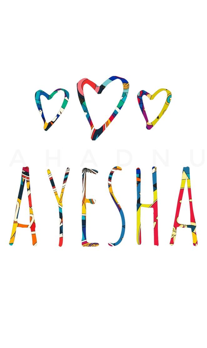 Ayesha - Name Art