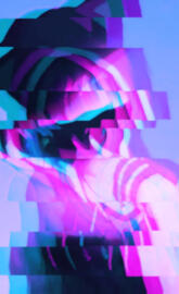 Glitched girl