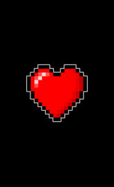 Heart pixel 8 bits