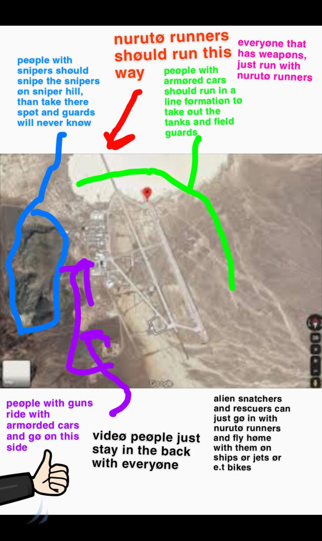 area 51 raid plans