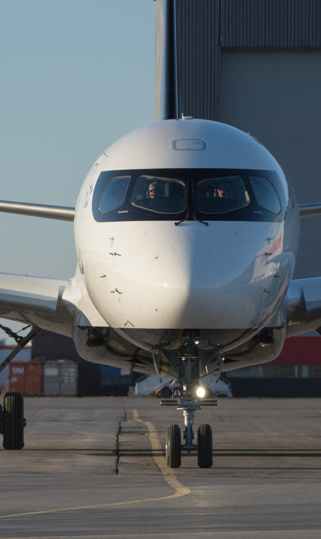 Airbus A220 front
