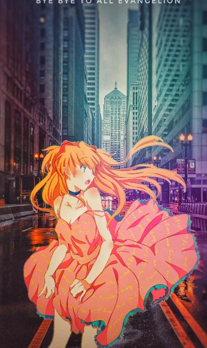 Asuka on the city 