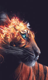 Flaming Fire Tiger