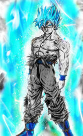 Goku ssj blue black