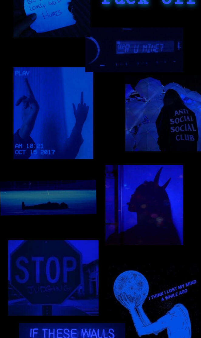 Blue Dark Aesthetic