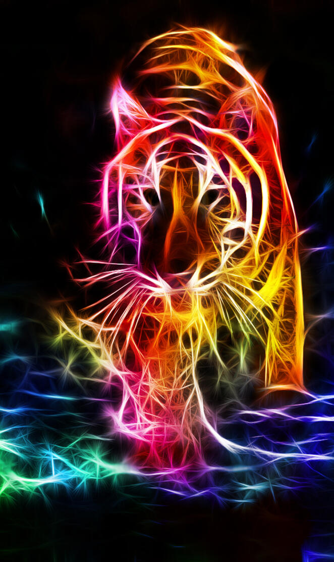 Abstract Wild Cat