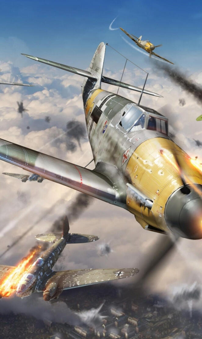 Bf109 destroy a b-29