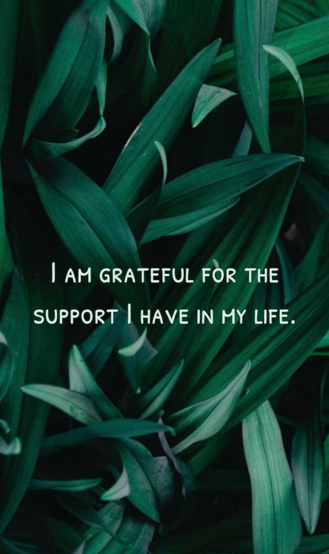 Grateful for support