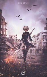 2B from Nier Automata