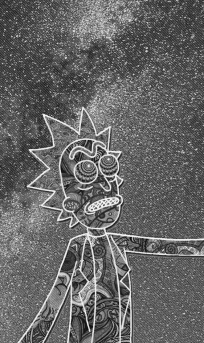 Monochrome space rick