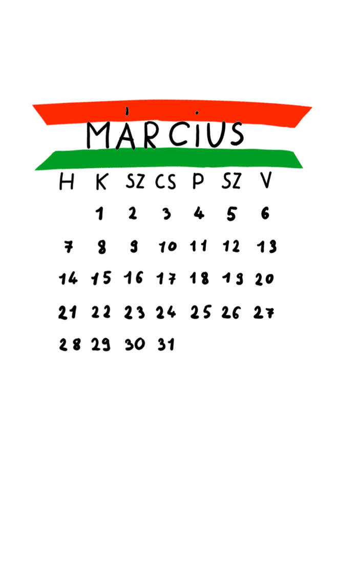 Március - zászló 2022