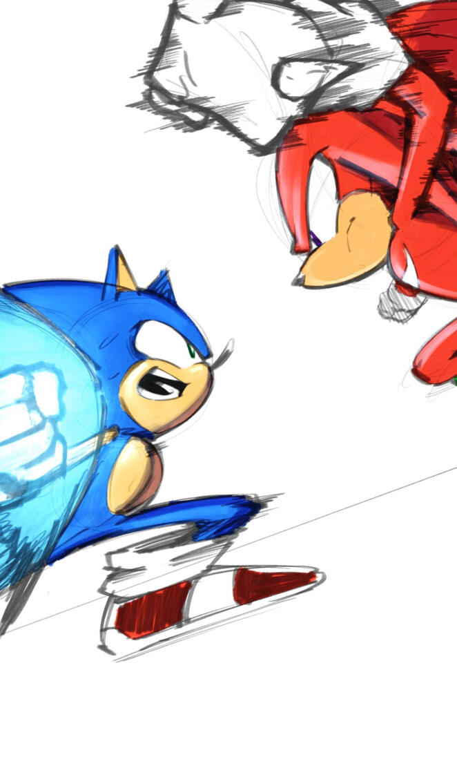 Sonic vs knuckles