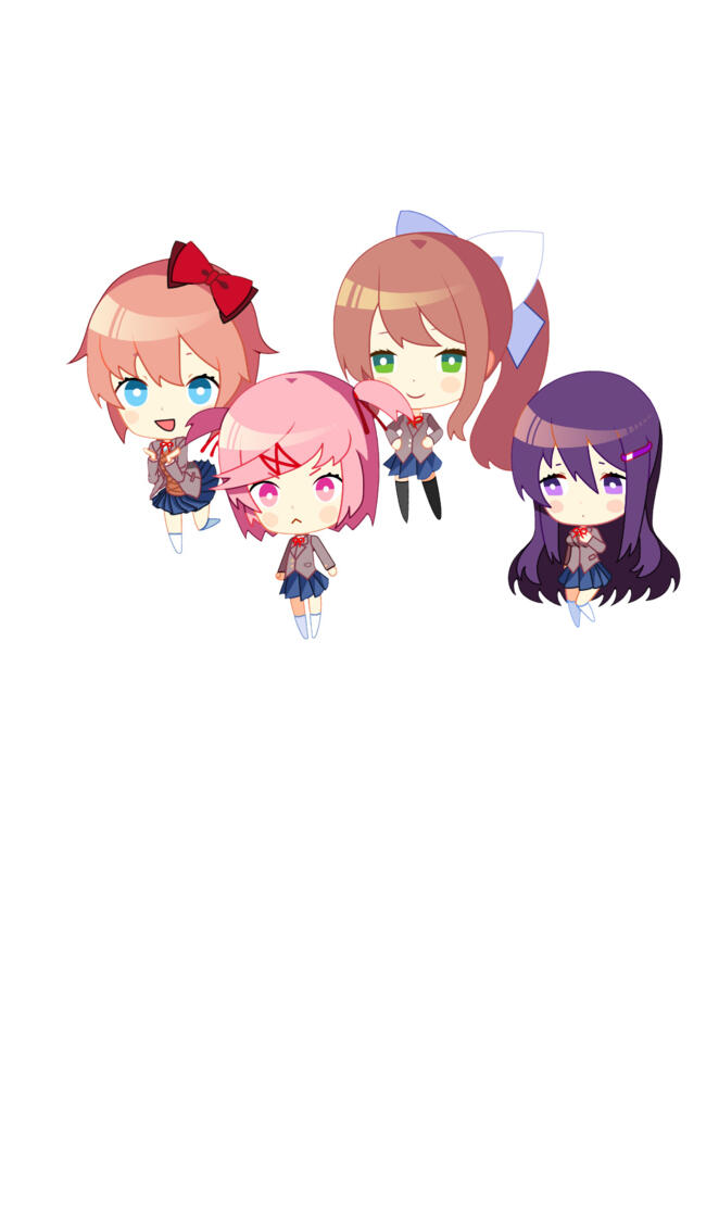 DDLC Chibi Wallpaper