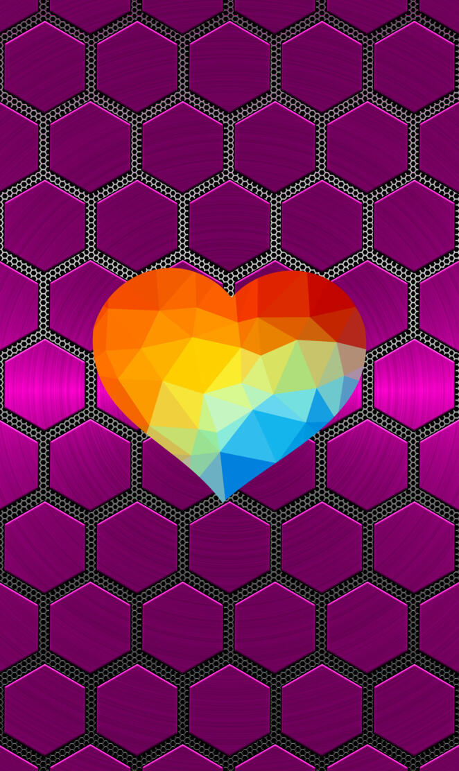 Colored Heart