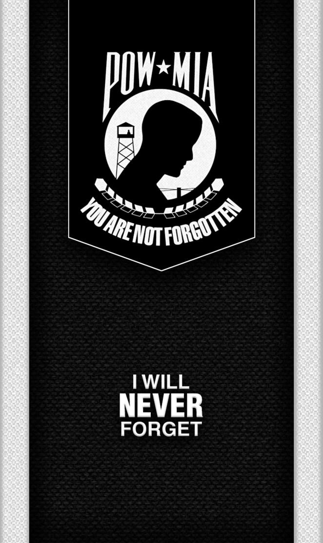 POW-MIA NEVER FORGET