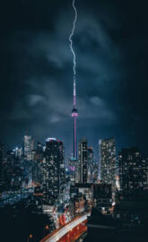 CN Tower Lightning