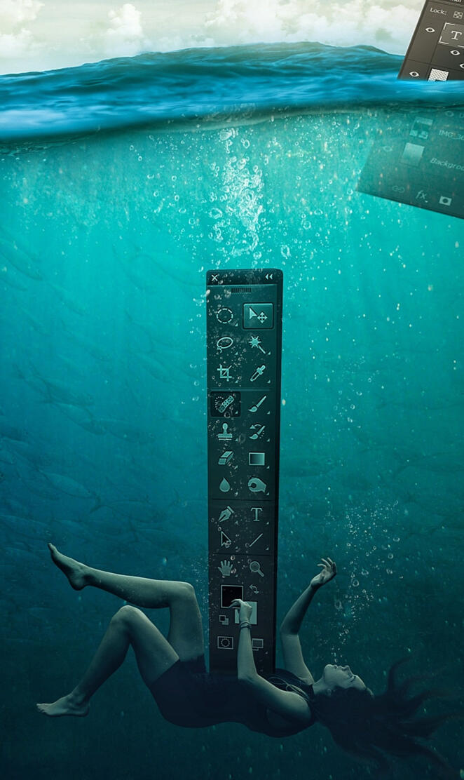 Drowned by Photoshop