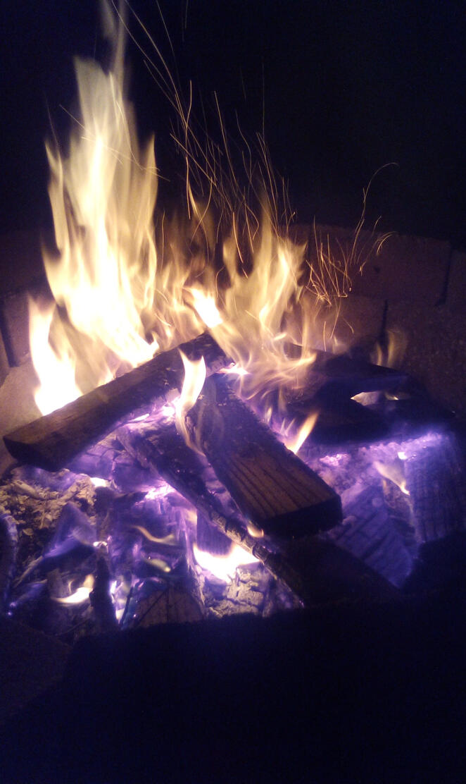 Purple fire