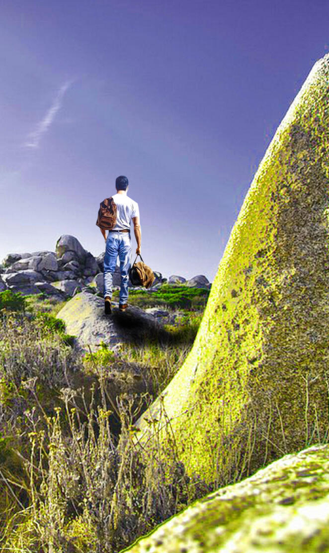 Homme dans la nature