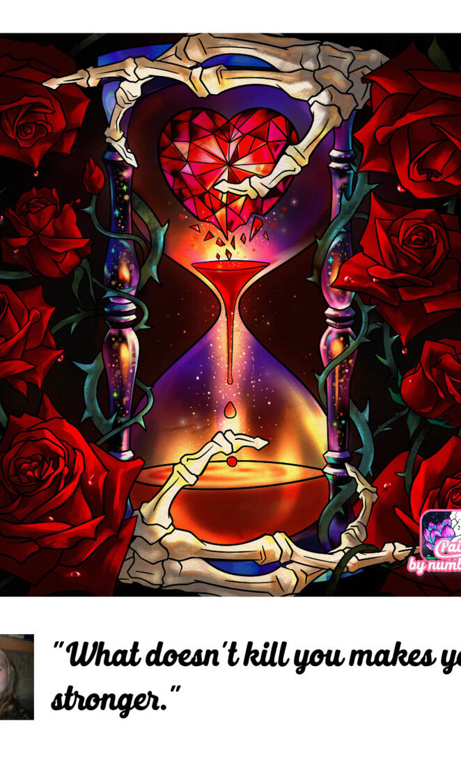 Rose and Hour Glass
