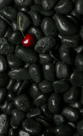 Black stones