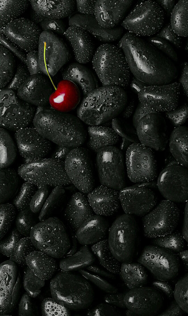 Black stones