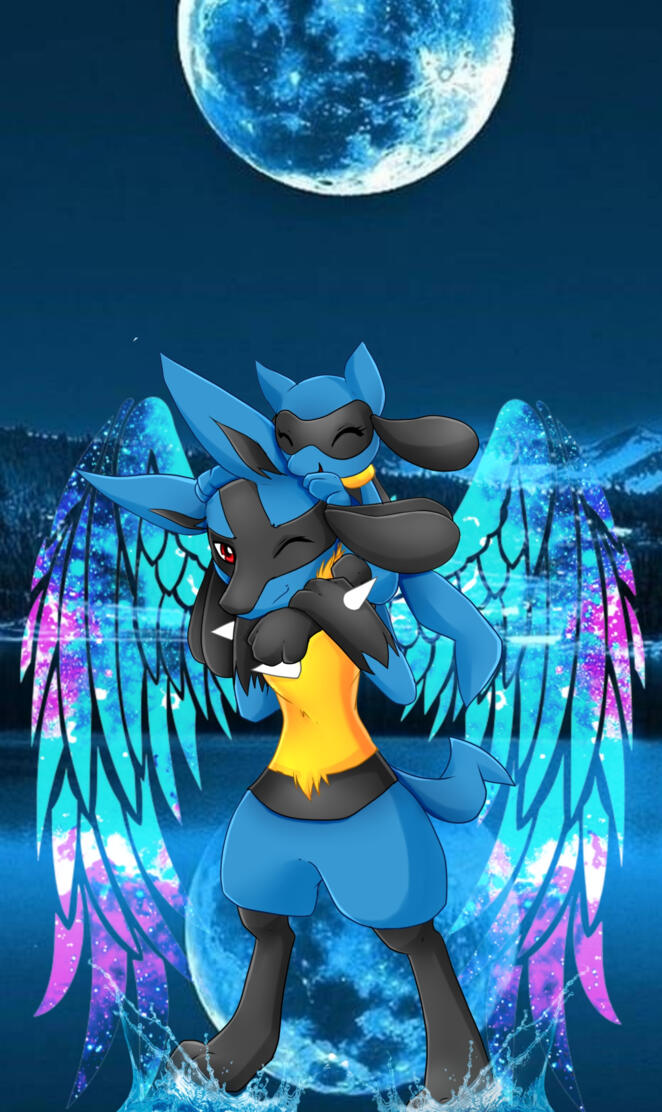Lucario With Riolu