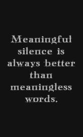 meaningful silence