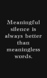 meaningful silence