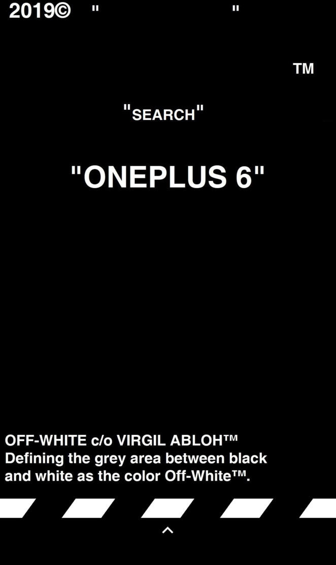 Off-White OnePlus 6