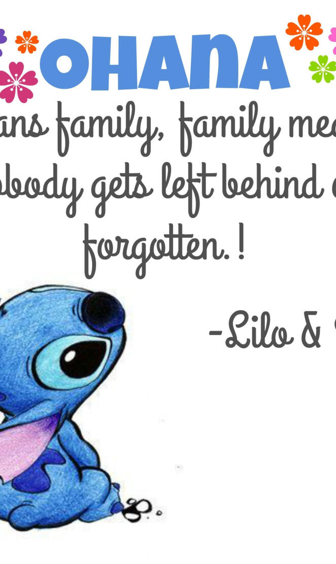 Ohana lilo and stitch