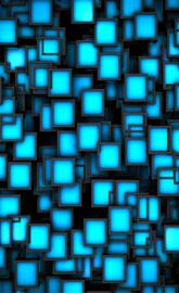 neon squares 3d