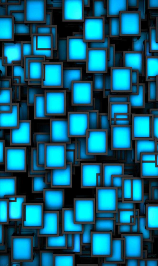 neon squares 3d