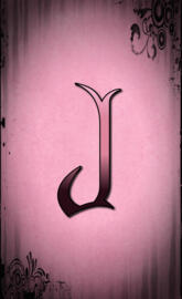 Pink Letter J