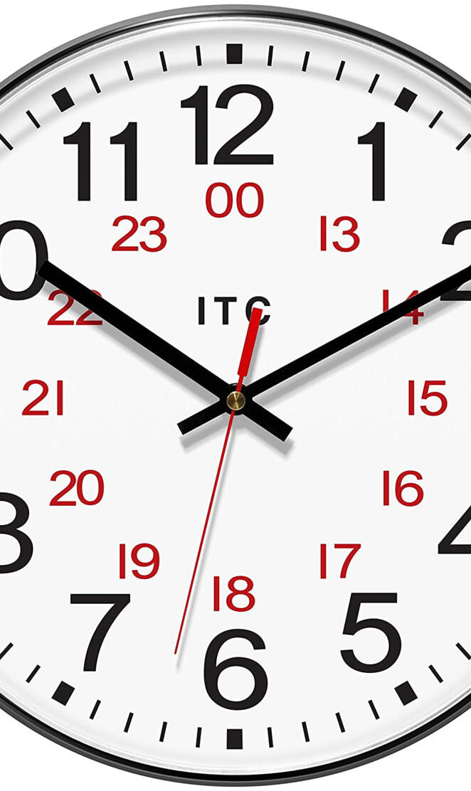 24 hours clock image