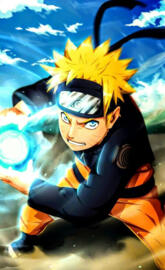 Naruto using Rasengan