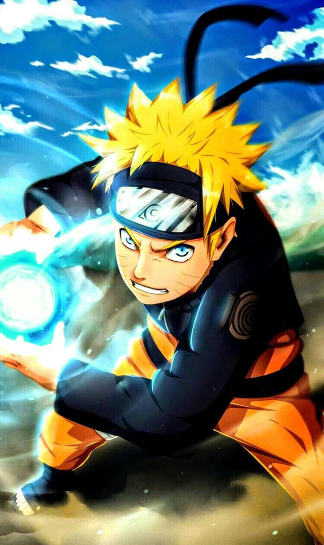 Naruto using Rasengan