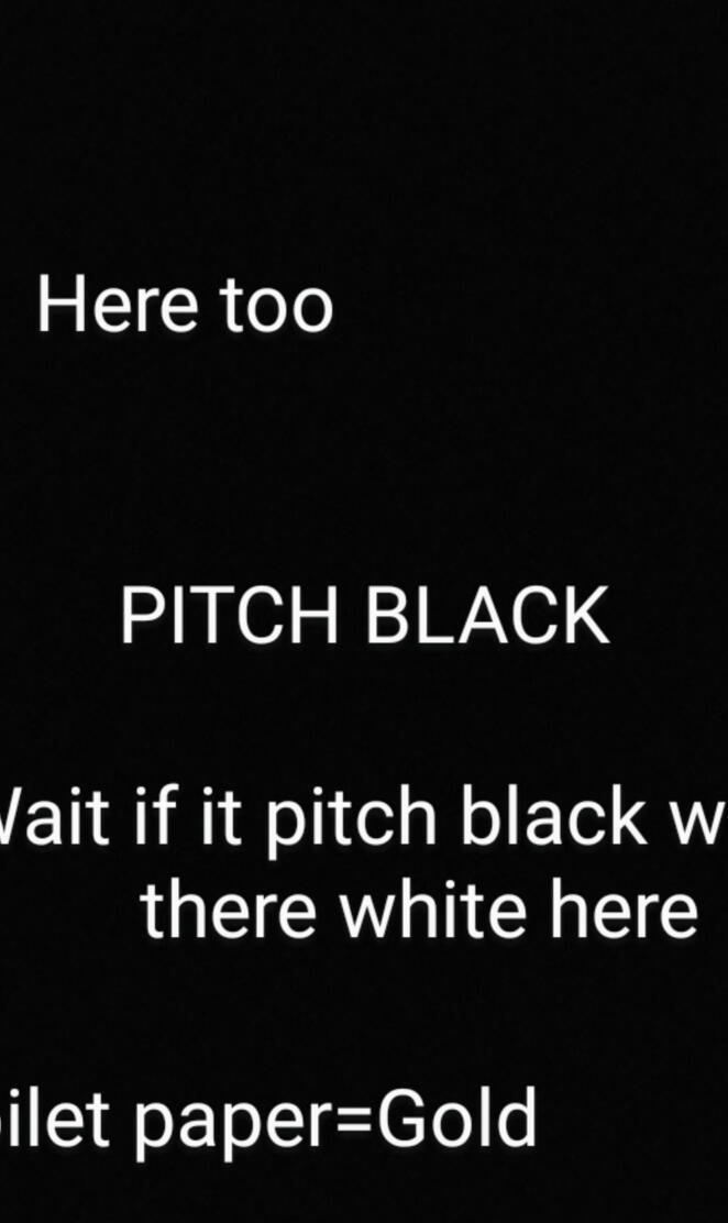 Pitch Not Black