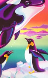 Lisa Frank Orca whale