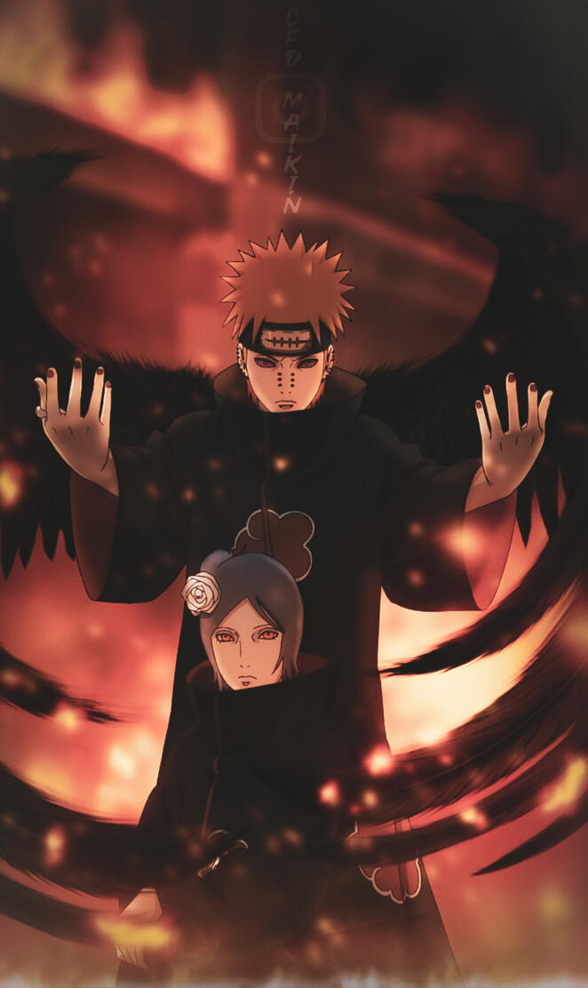 Pain e konan wallpaper