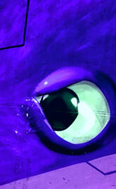 Peeking eye painting