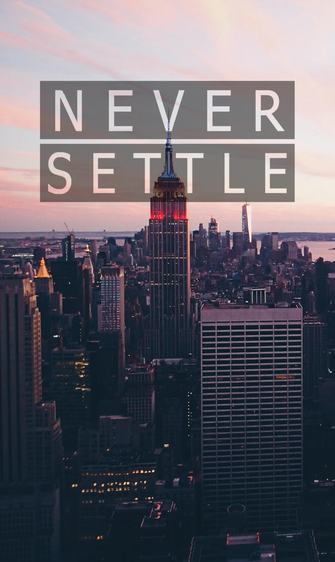Never Settle