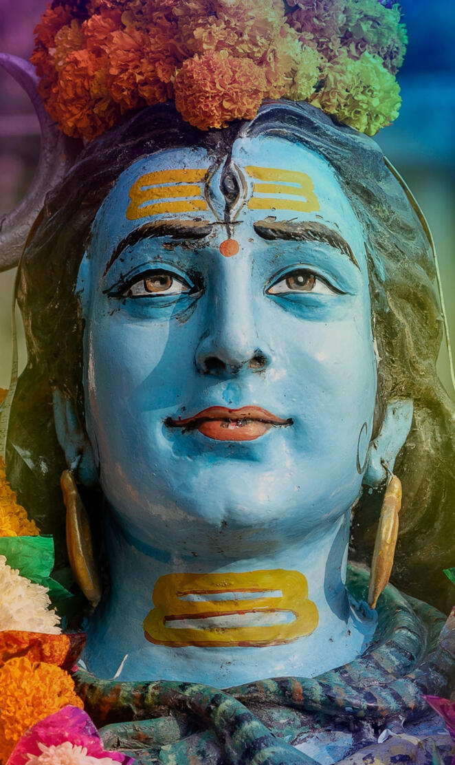 Lord Shiva face art