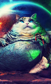 Jabba Cat on Synth