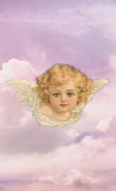 Angel in the clouds