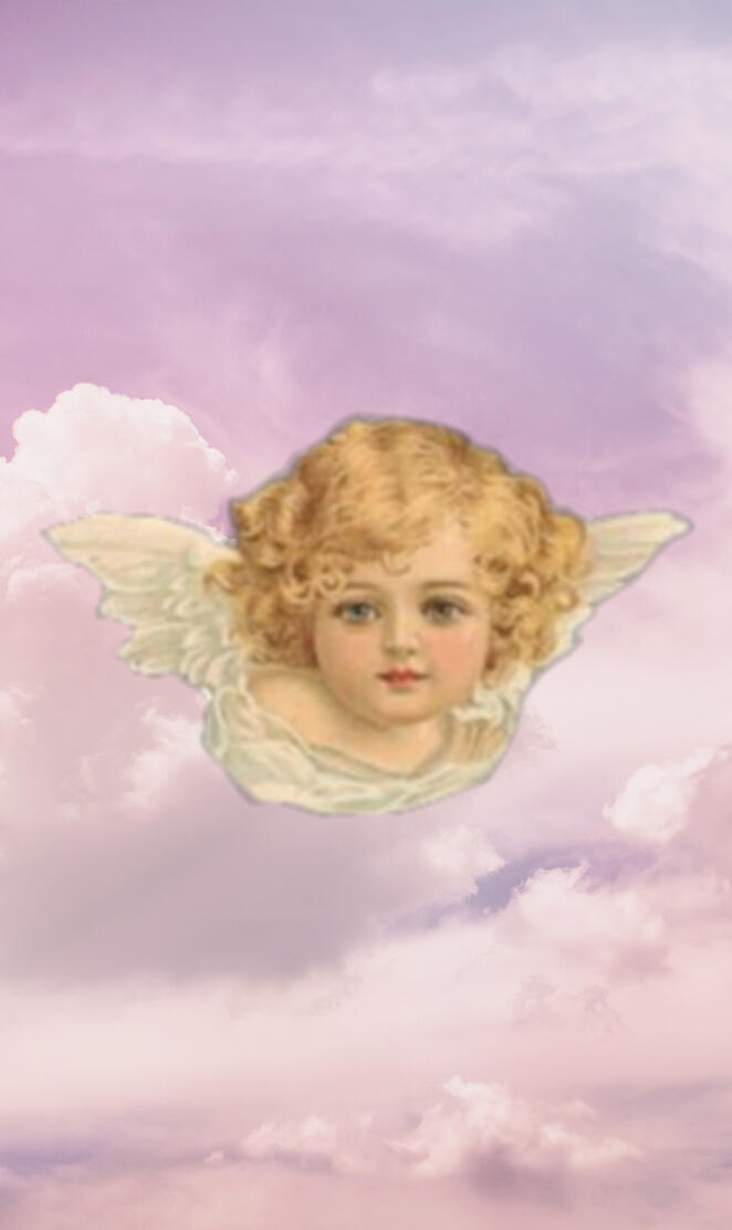 Angel in the clouds