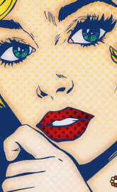 Pop art girl