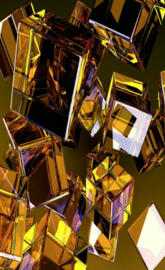 3d Golden Cubes